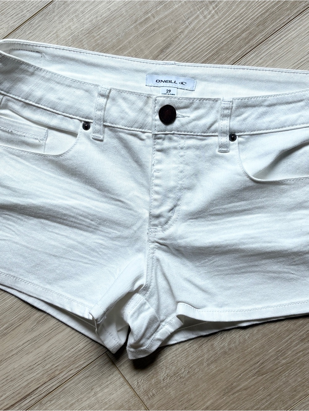O'Neill Women's White Denim Jean Shorts